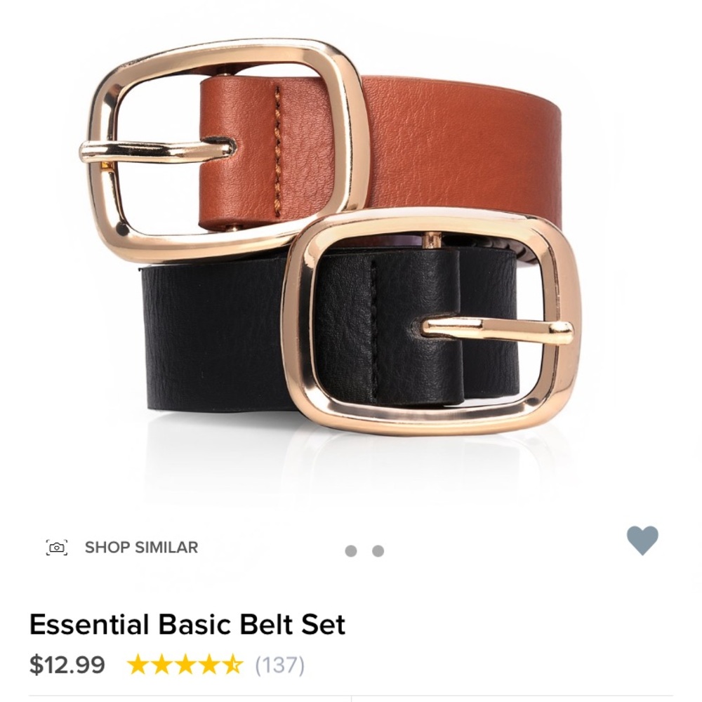 2 pack belt set